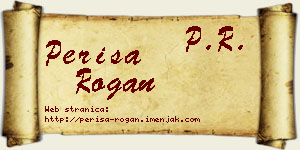 Periša Rogan vizit kartica